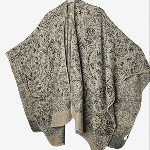 Wholesale Neautral Muted Paisley Shawl